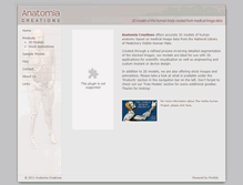 Tablet Screenshot of anatomia-creations.com